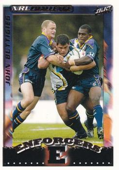2002 Select Challenge - Enforcers Box Cards #BC11 John Buttigieg Front